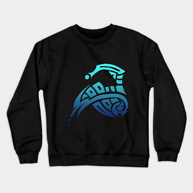 Tribal: Atlantis Spirit Crewneck Sweatshirt by hybridgothica